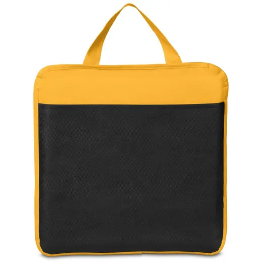 Altitude Fanflare Stadium Cushion Black Yellow Unbranded Front